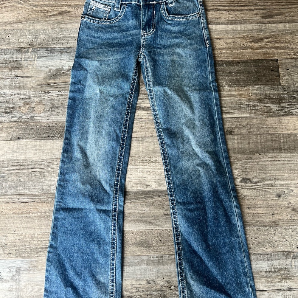 Cruel Girl Blue Boot-Cut Jeans with Faded Denim - Picture 2 of 6